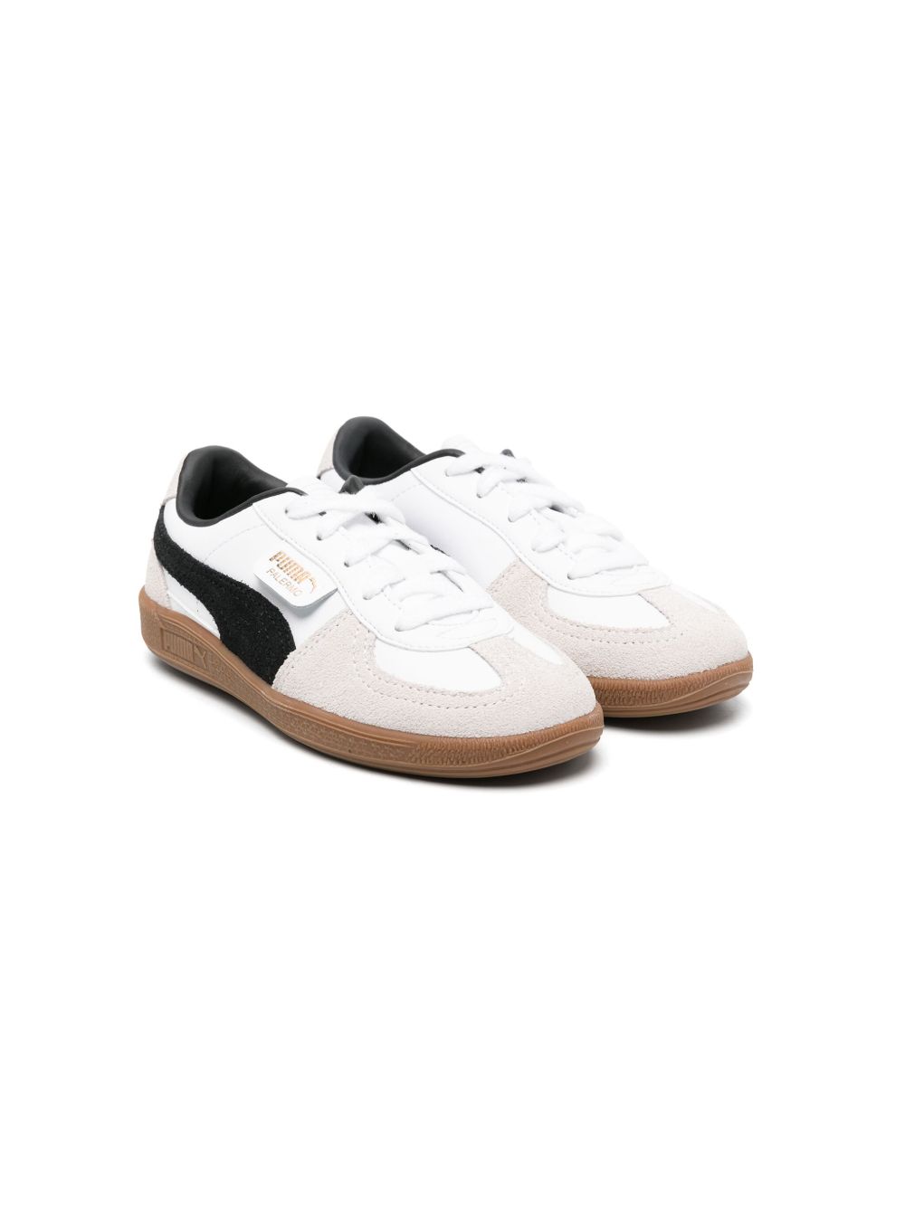 Puma Kids Palermo 皮质板鞋 - 白色