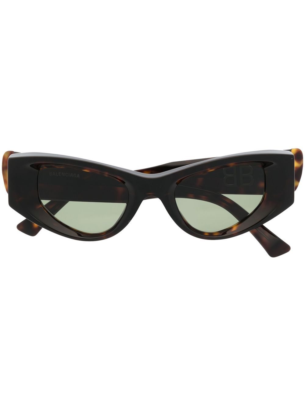 Balenciaga Eyewear Odeon 猫眼框太阳眼镜 - 褐色