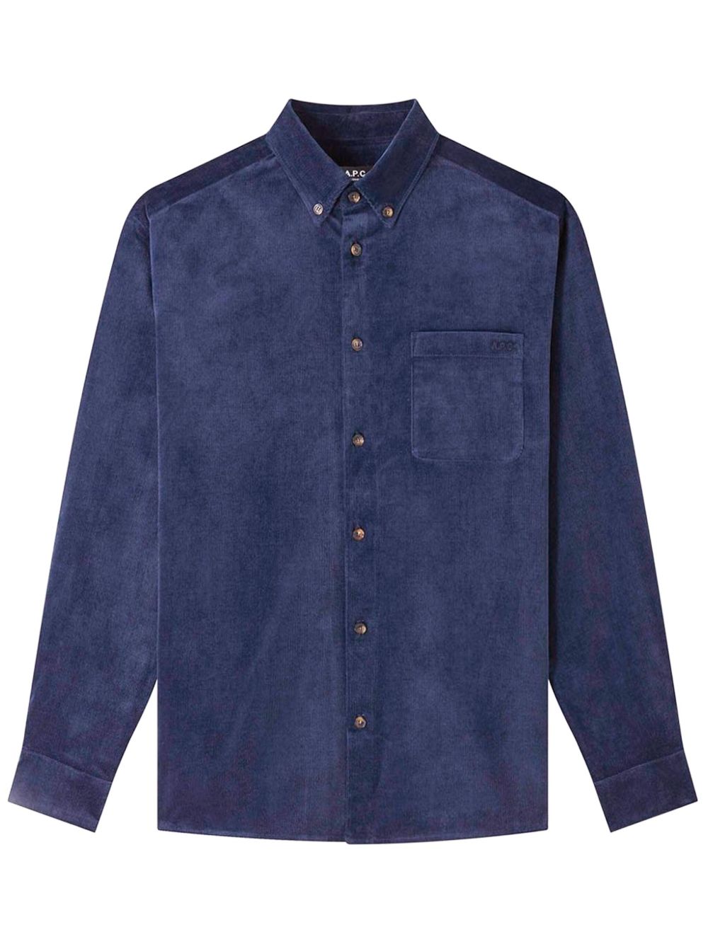 A.P.C. 刺绣衬衫 - 蓝色