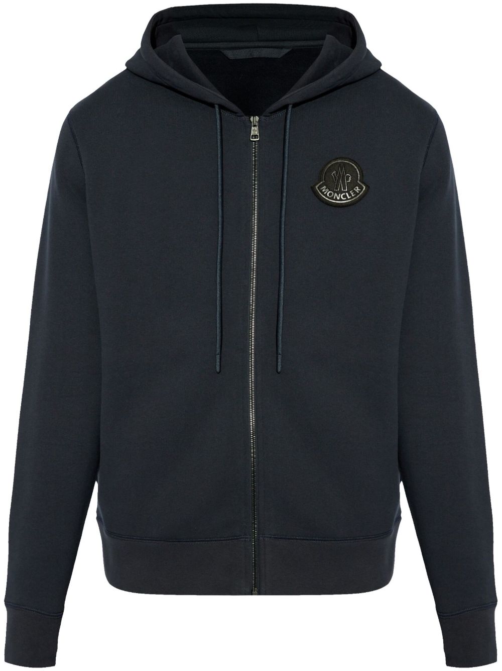 Moncler 标贴连帽衫 - 蓝色