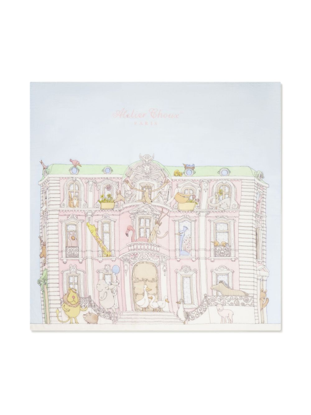 Atelier Choux 印花毯子 - 蓝色