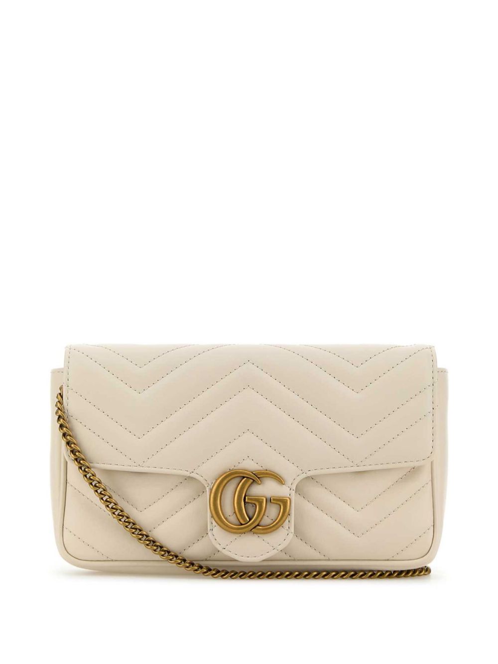Gucci GG Marmont 迷你单肩包 - 白色