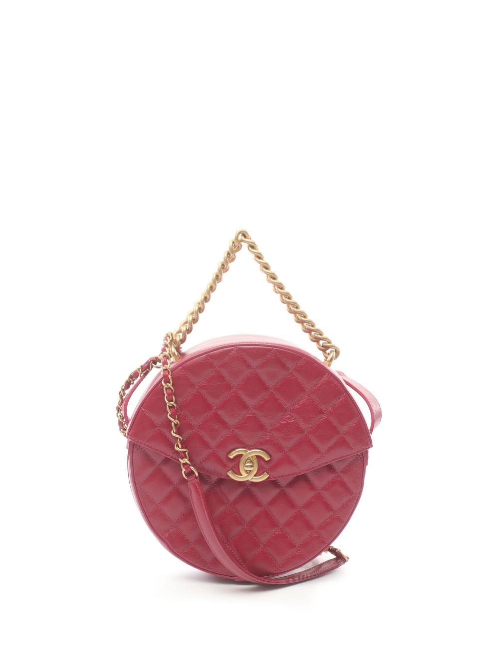 CHANEL Pre-Owned 马特拉塞凸纹手提包（2018年典藏款） - 粉色