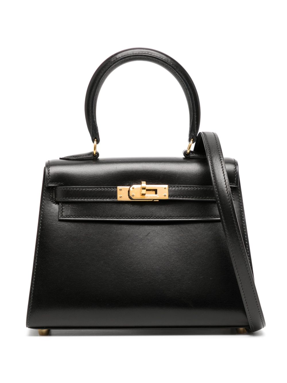 Hermès Pre-Owned Kelly 20 Sellier 两用手提包（1995年典藏款） - 黑色