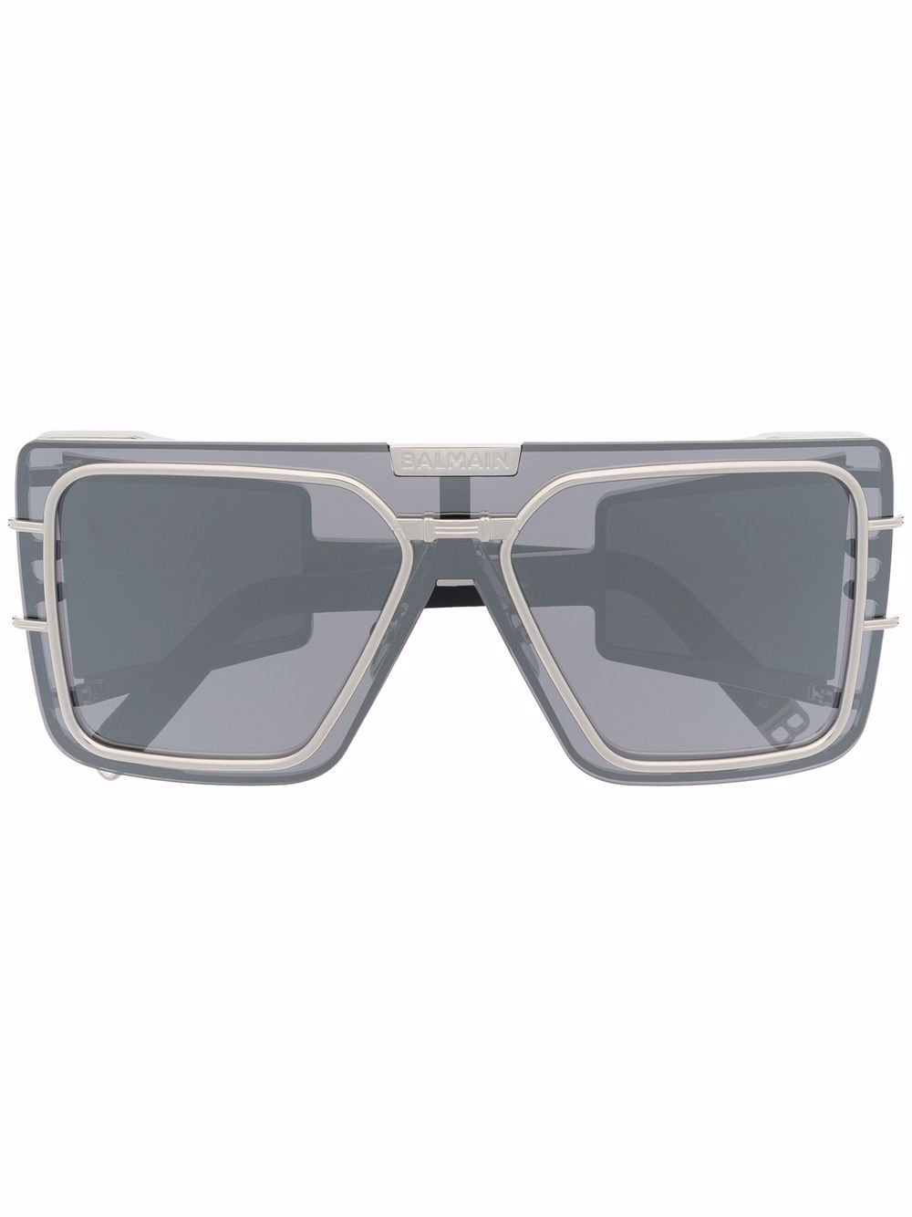 Balmain Eyewear 巴尔曼 Wonder Boy 方框太阳眼镜 - 蓝色