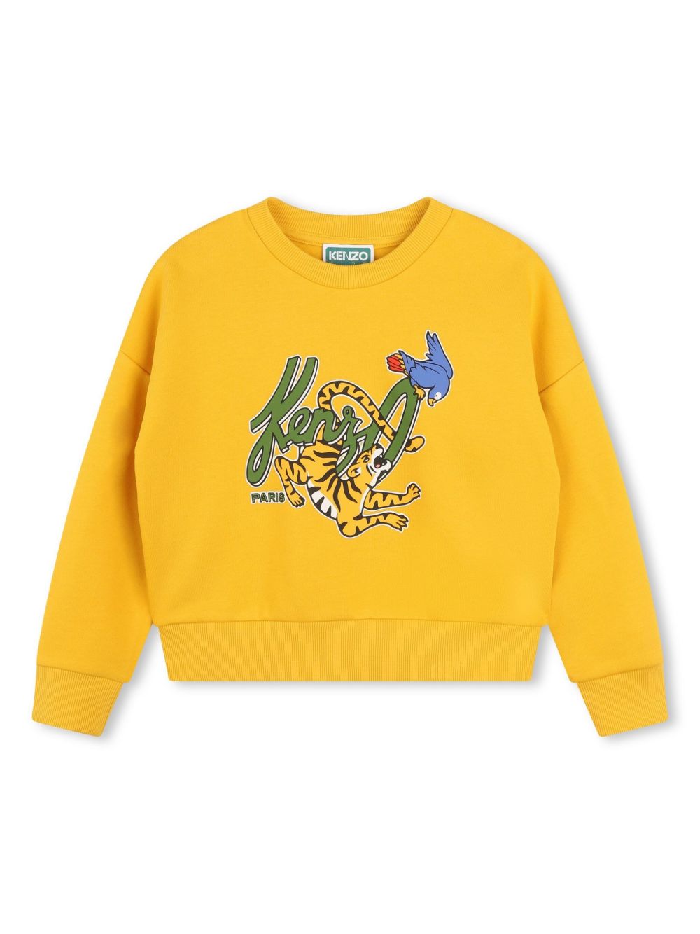 Kenzo Kids 图案印花卫衣 - 黄色