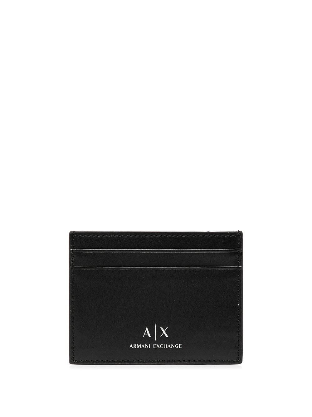 Armani Exchange logo印花卡夹 - 黑色