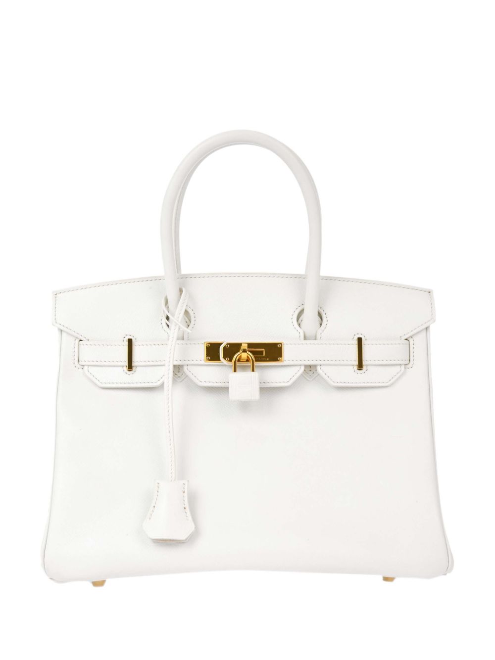 Hermès Pre-Owned Birkin 30 手提包（2014年典藏款） - 白色