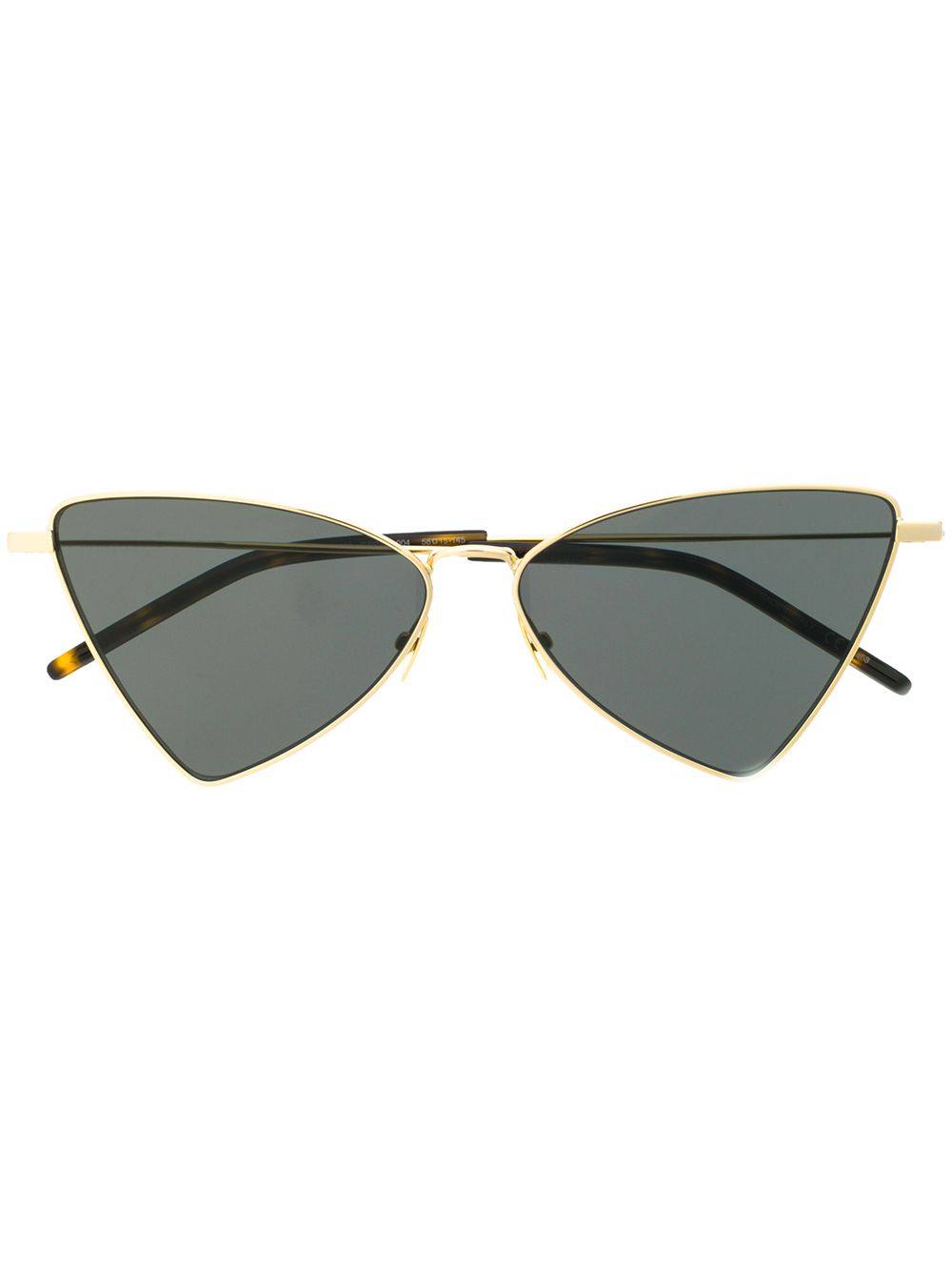 Saint Laurent Eyewear 三角镜框太阳眼镜 - 金色