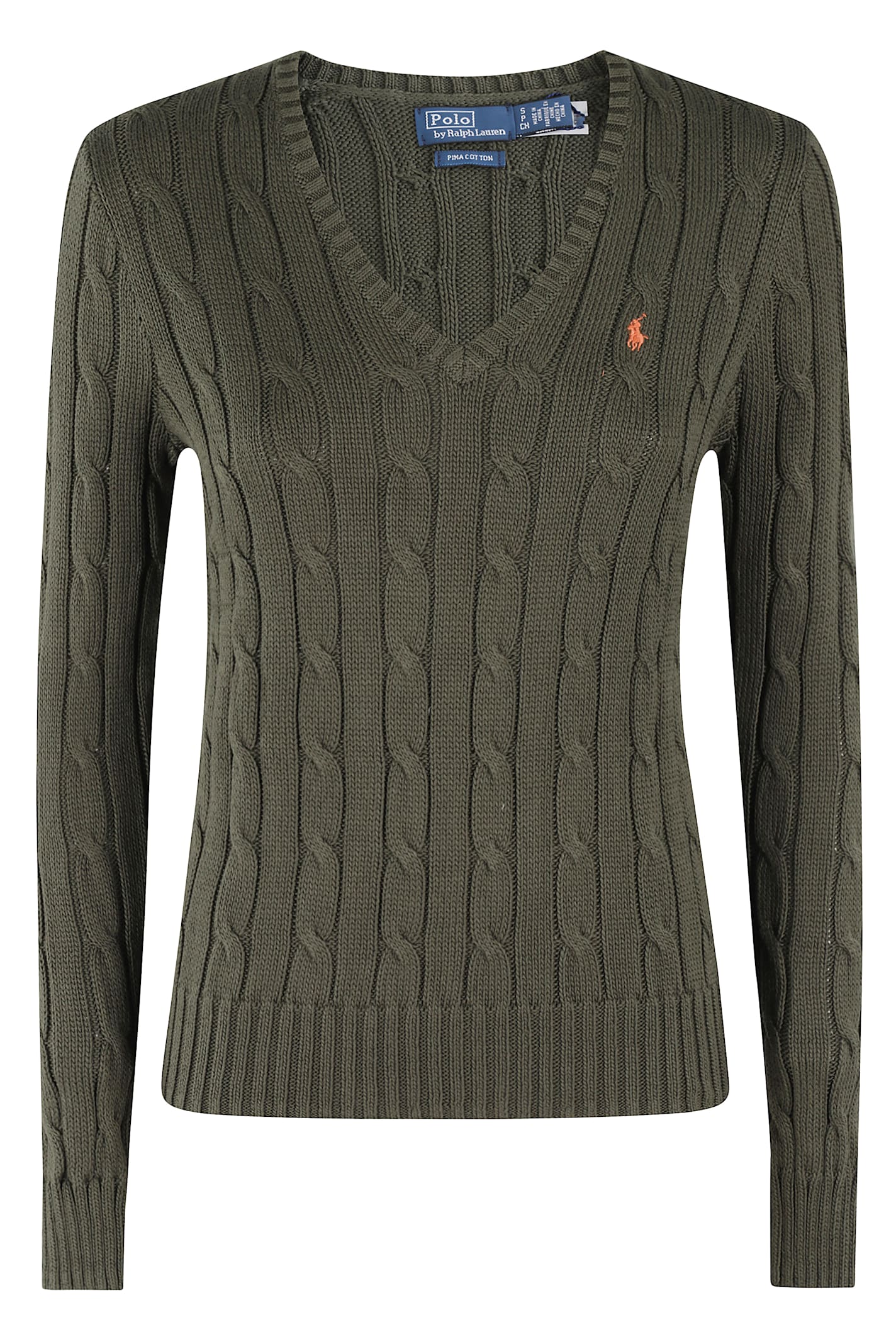 Polo Ralph Lauren Kimberly V领绞花针织套衫