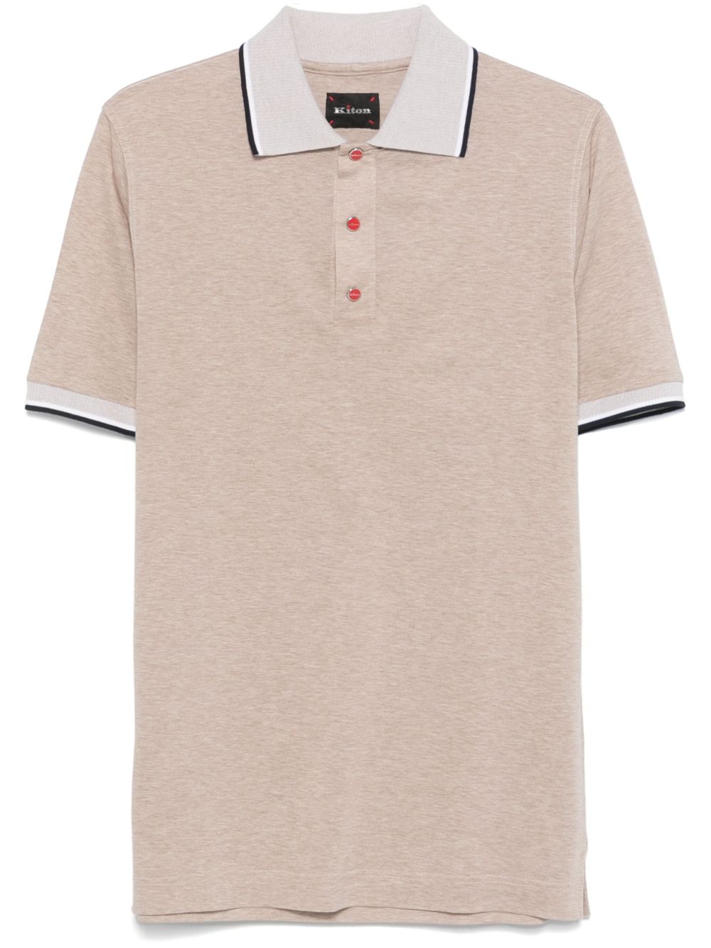 Kiton 棉polo衫 - 褐色