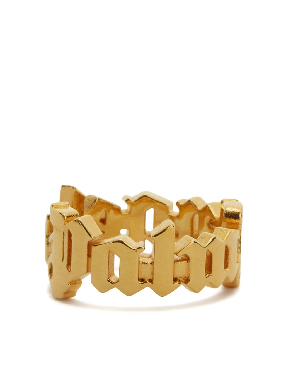 Palm Angels logo戒指 - 金色
