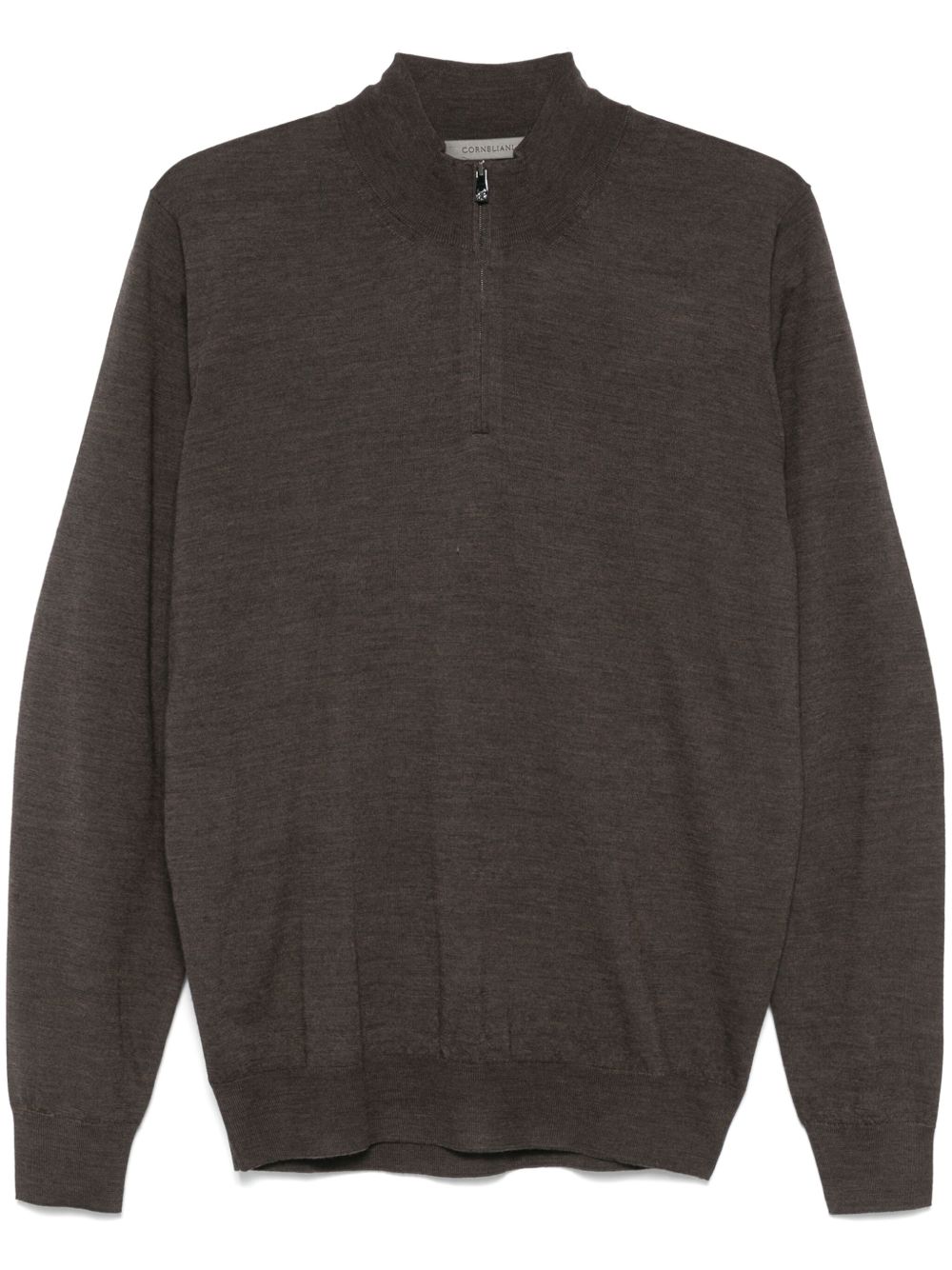 Corneliani 羊毛毛衣 - 褐色
