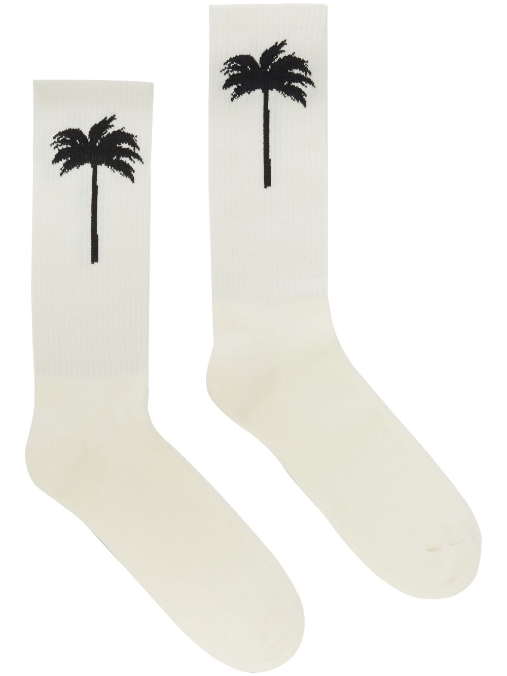 Palm Angels The Palm 罗纹针织袜 - 白色