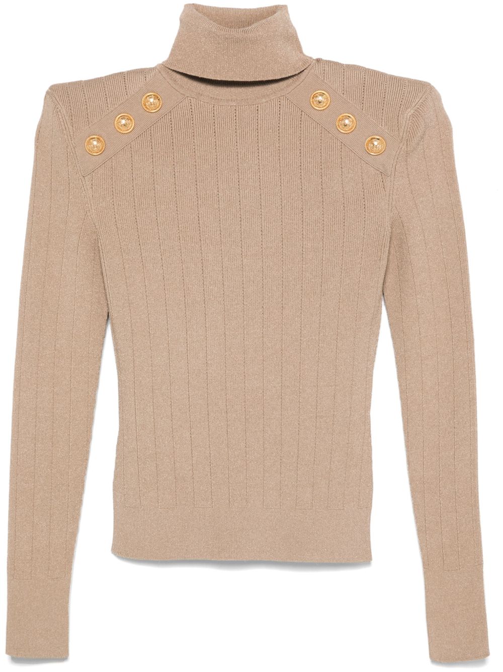 Balmain 细罗纹毛衣 - 中性色