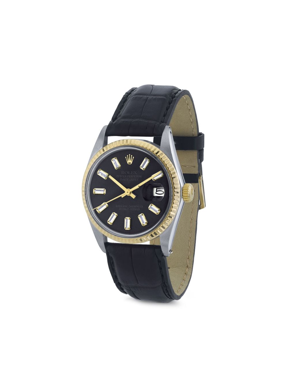 Lizzie Mandler Fine Jewelry Datejust 定制腕表（35毫米） - 黑色