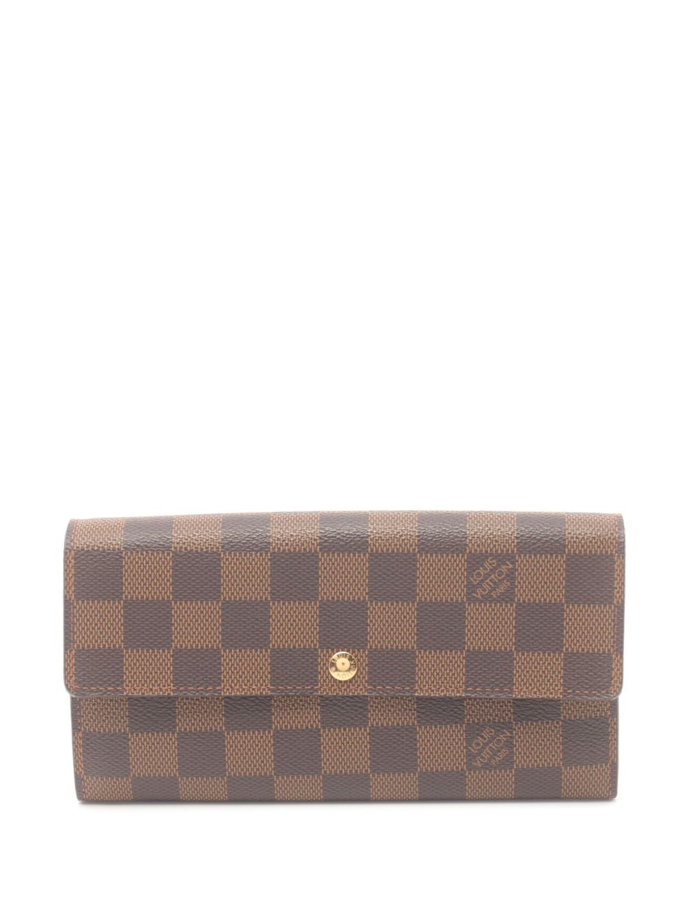 Louis Vuitton Pre-Owned Sara Damier-Ebène 钱包（2012年典藏款） - 褐色