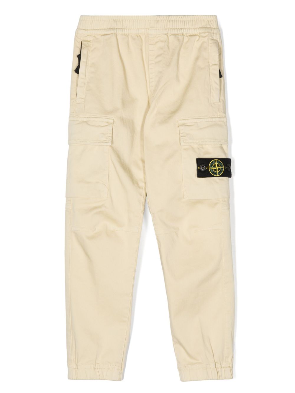 Stone Island Junior 罗盘徽章工装裤 - 中性色