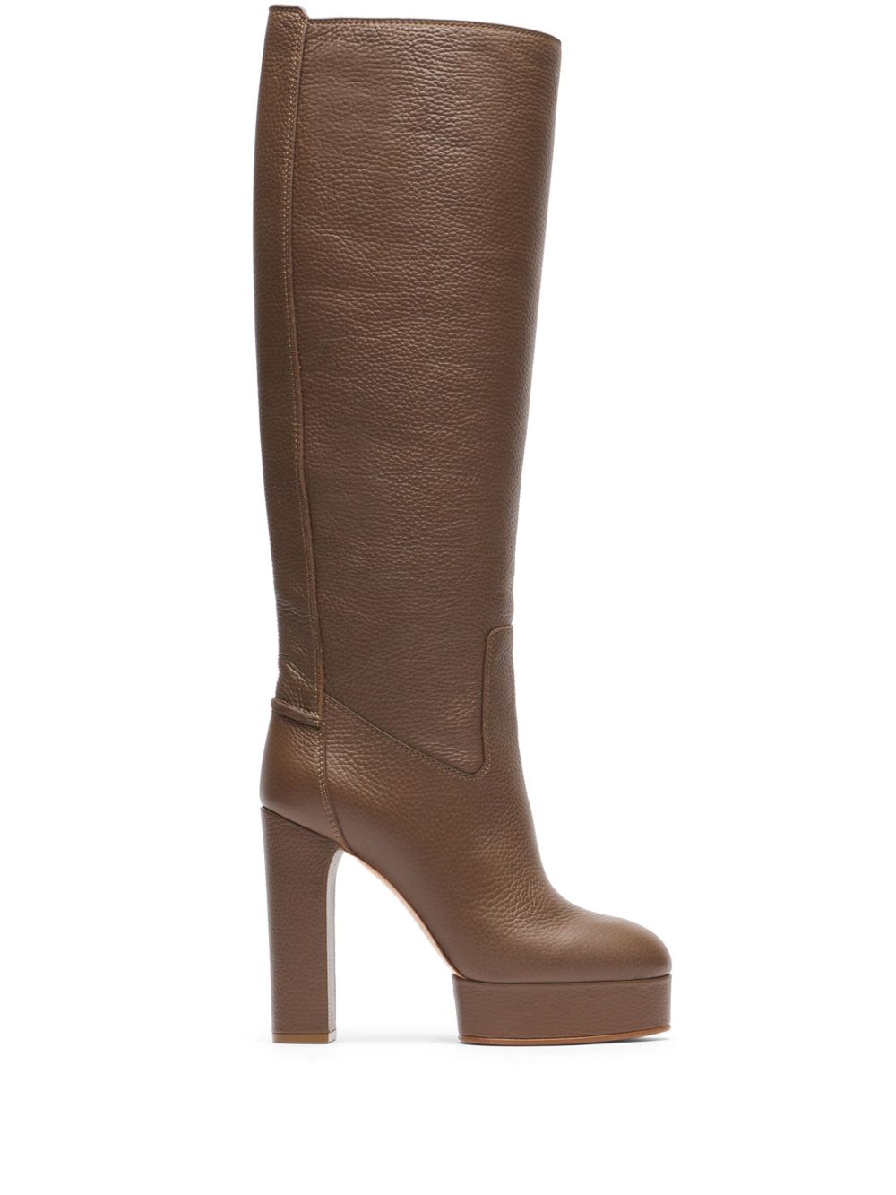 Casadei Betty 高跟靴（12厘米） - 褐色