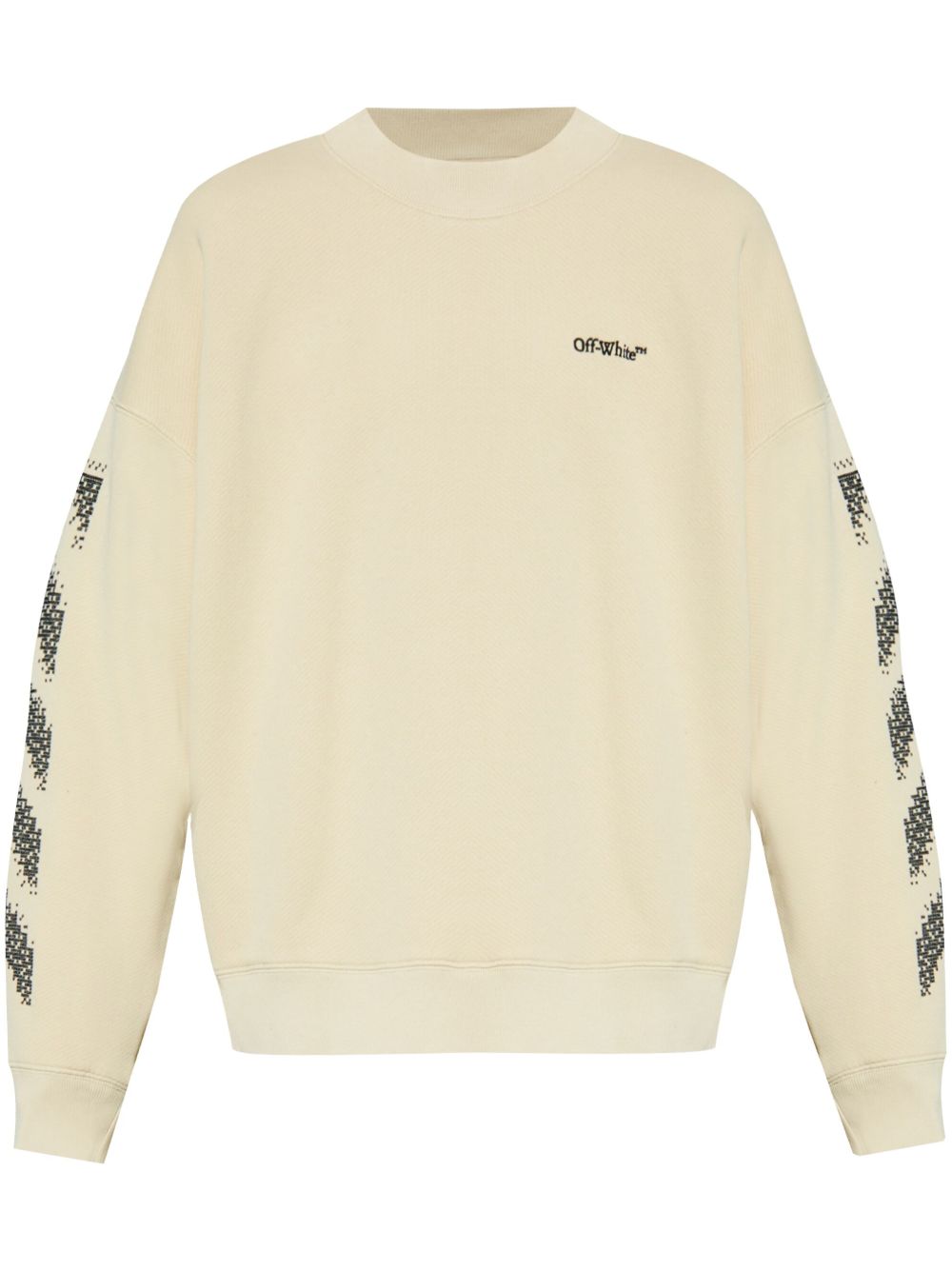 Off-White logo刺绣棉卫衣 - 中性色