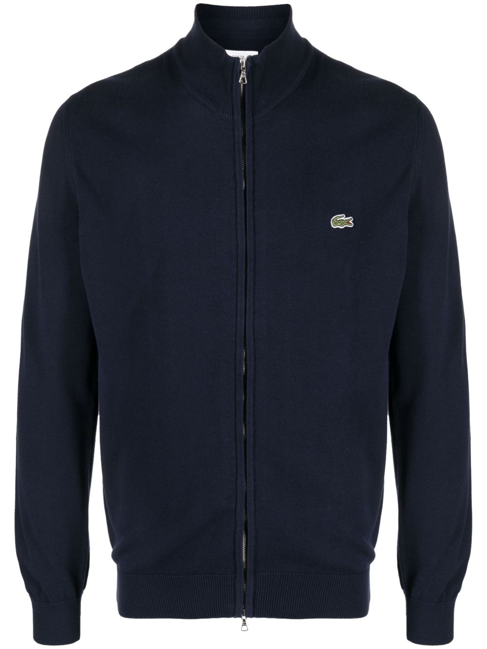 Lacoste 鳄鱼标贴拉链卫衣 - 蓝色