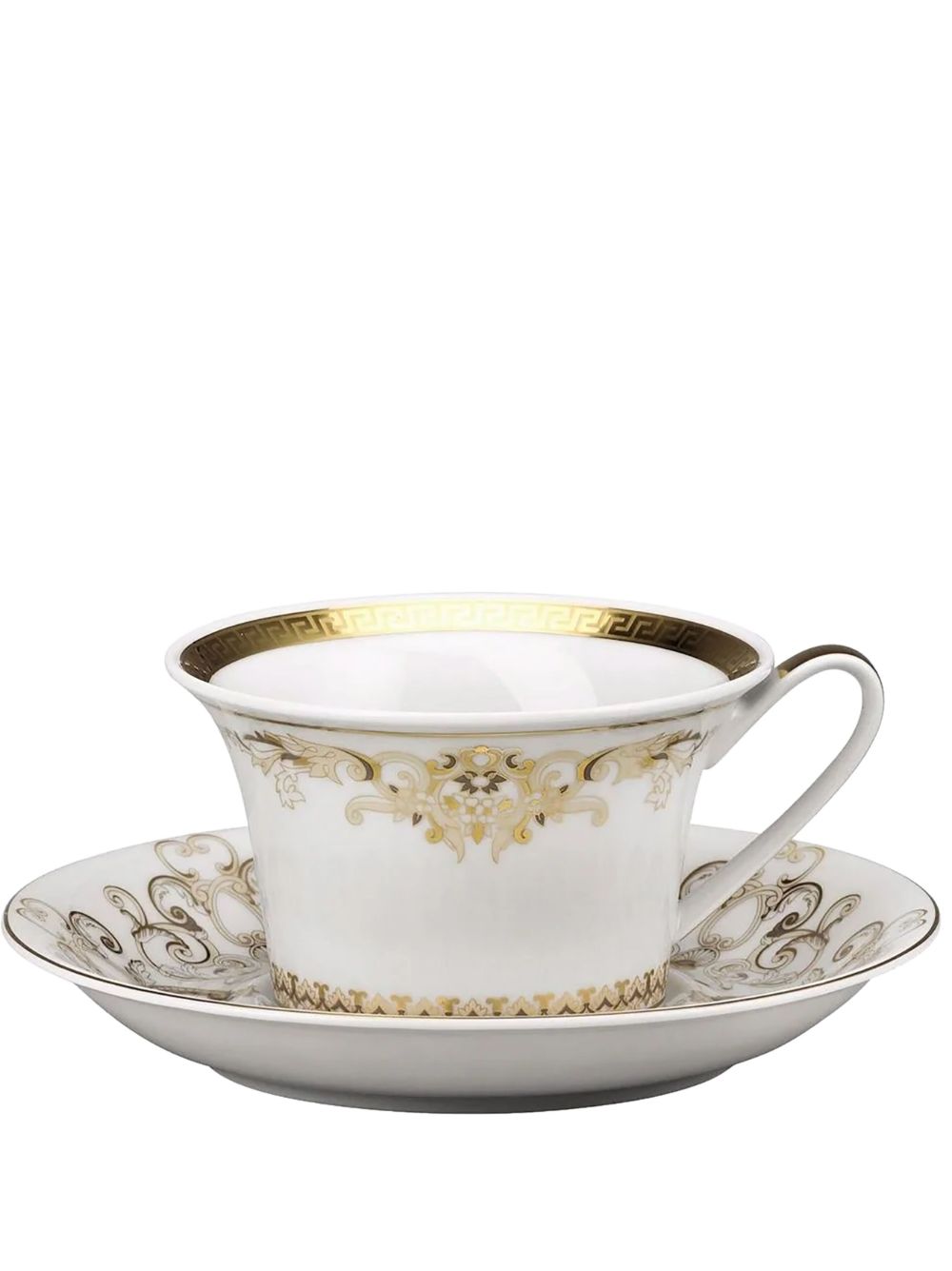 Versace Medusa Gala 茶杯与茶碟套装（六件装） - 白色