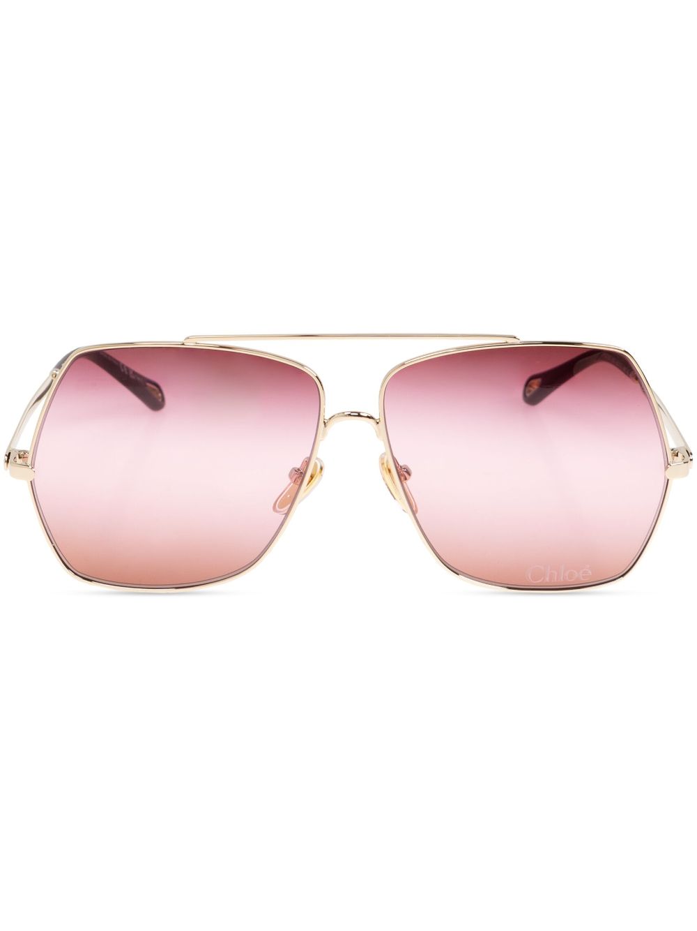 Chloé Eyewear Aly 太阳眼镜 - 金色