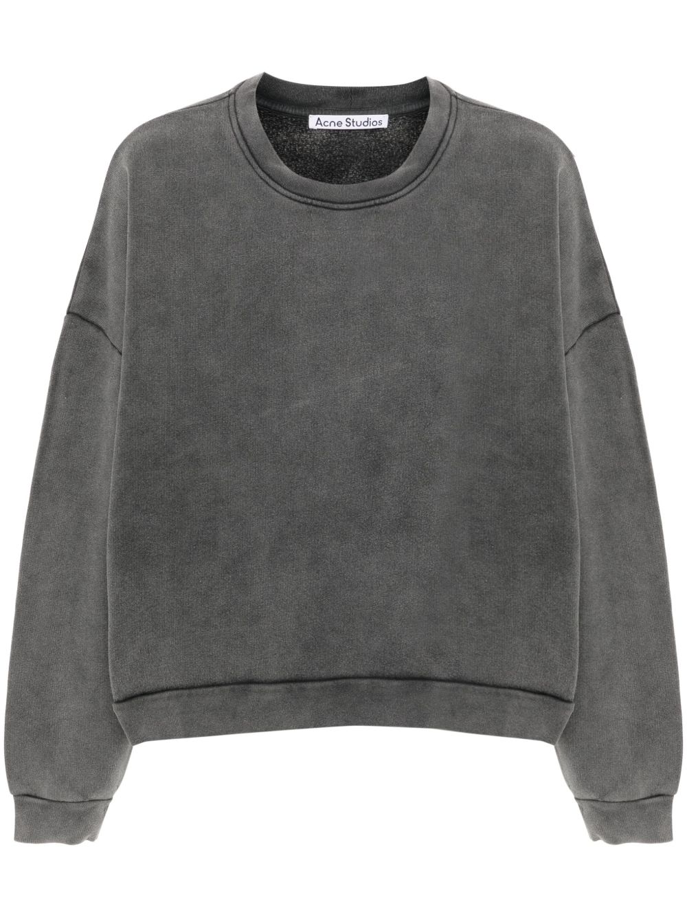 Acne Studios logo吊牌棉卫衣 - 灰色