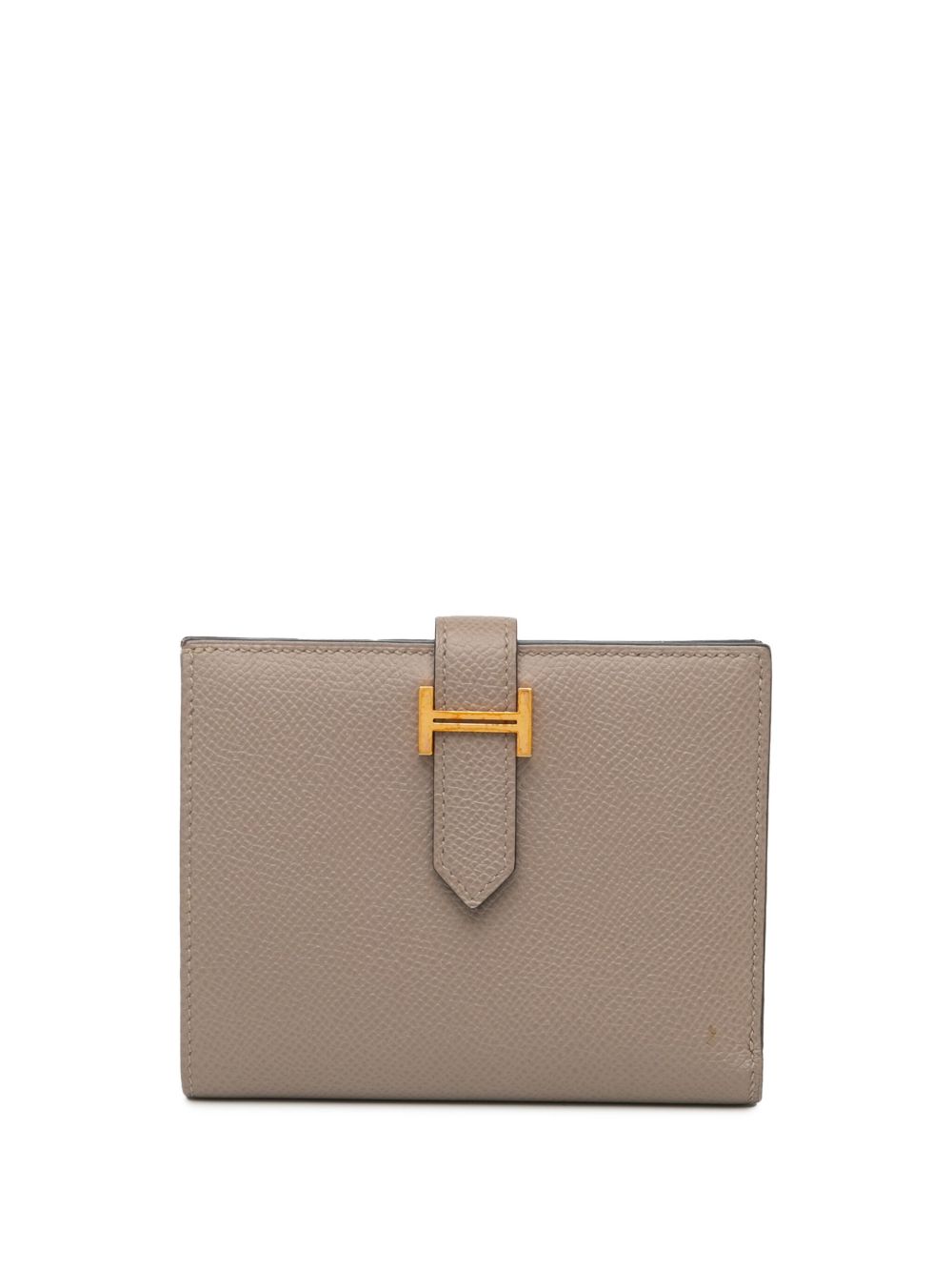 Hermès Pre-Owned Epsom Bearn Compact Wallet 小号钱包（2018年典藏款） - 褐色
