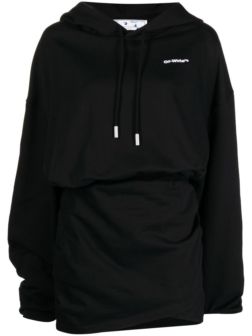 Off-White For All 连帽连衣裙 - 黑色