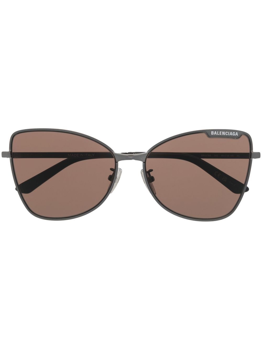 Balenciaga Eyewear 猫眼框太阳眼镜 - 黑色