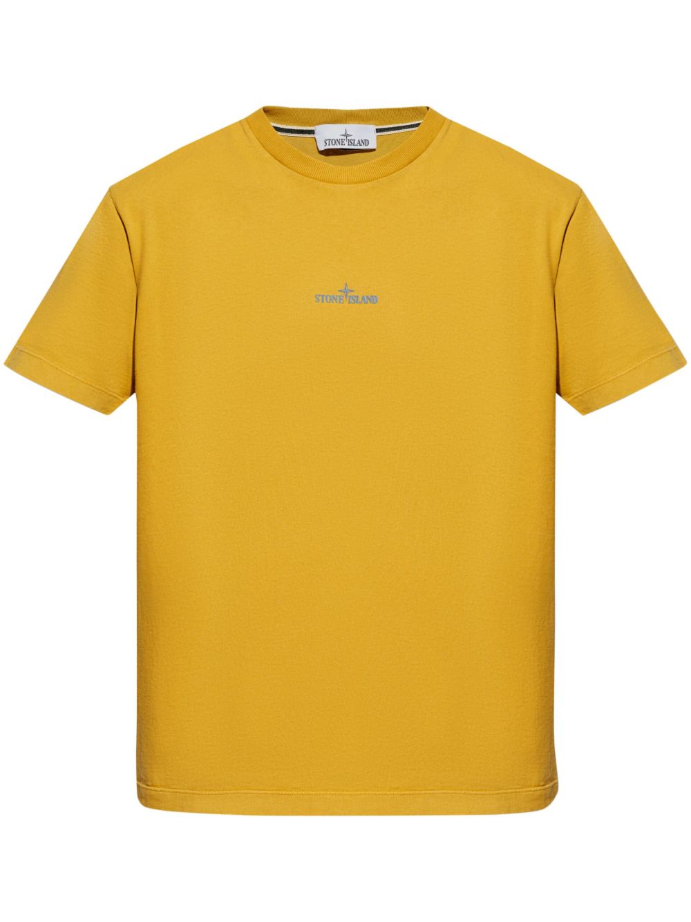 Stone Island 罗盘印花棉T恤 - 黄色