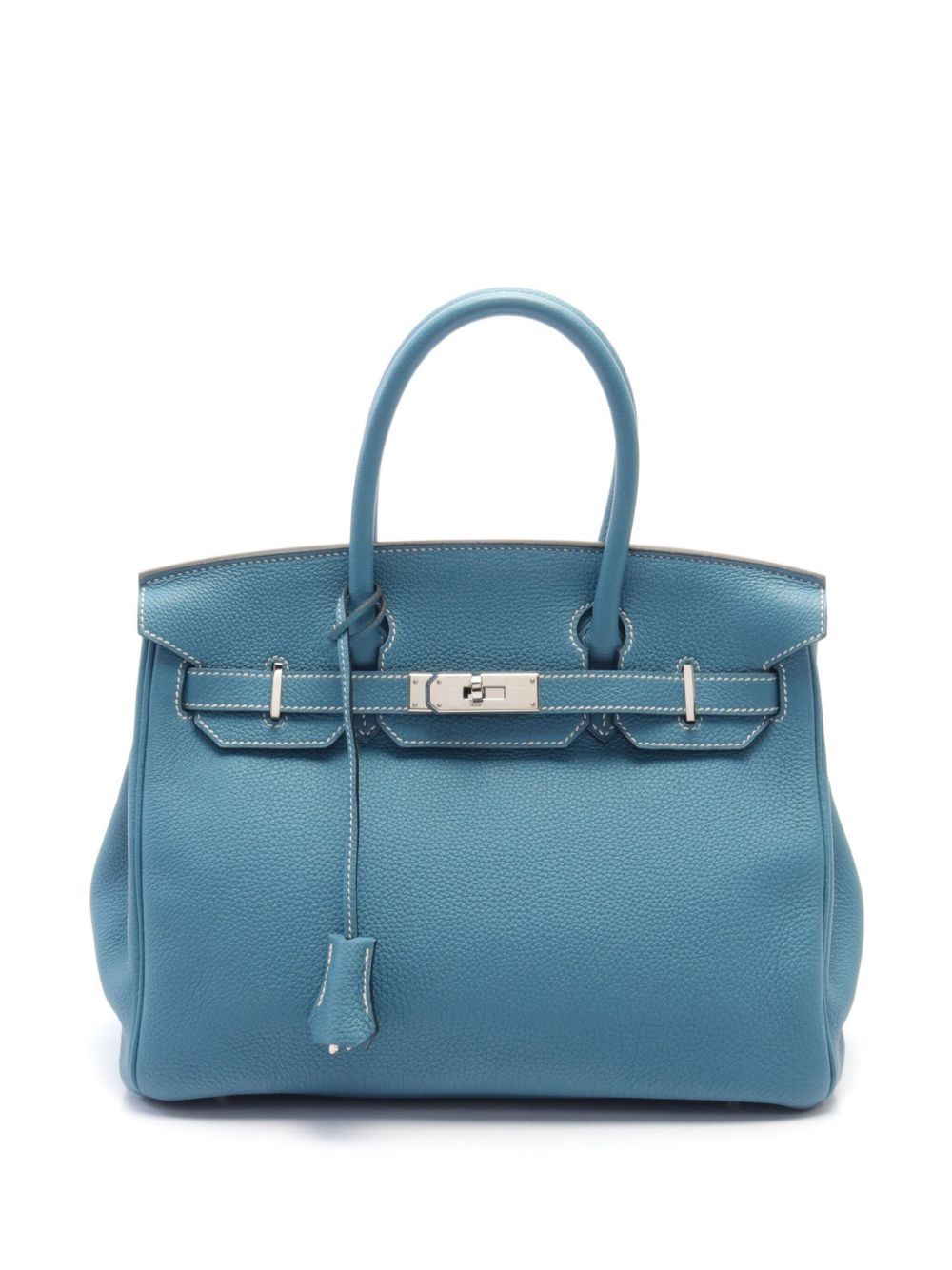 Hermès Pre-Owned Birkin 30 手提包（2015年典藏款） - 蓝色