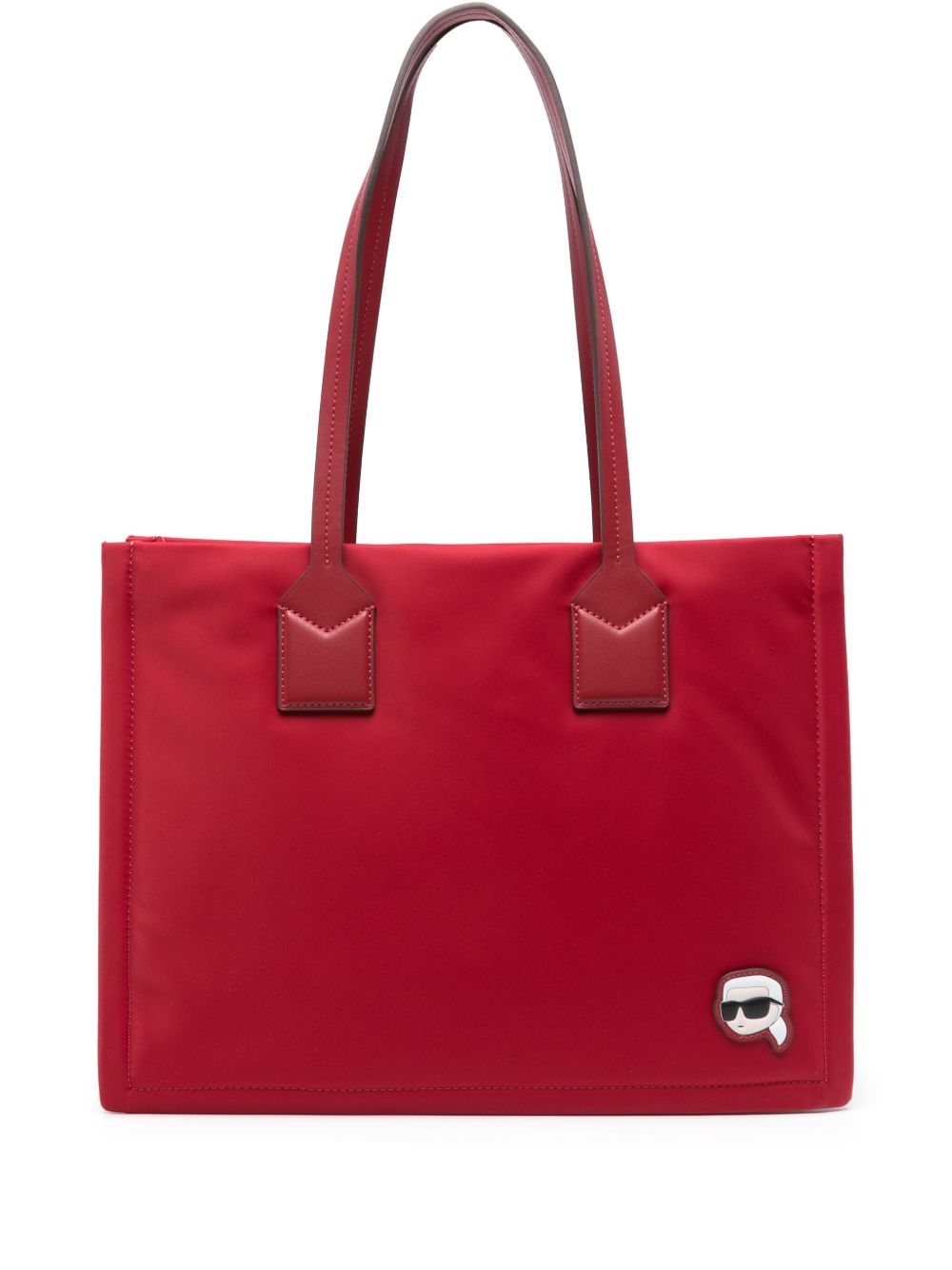 Karl Lagerfeld Ikon 中号手提包 - 红色