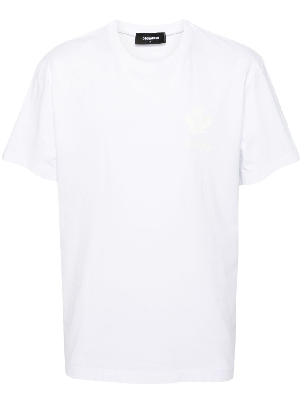 DSQUARED2 凸纹logo棉T恤 - 白色