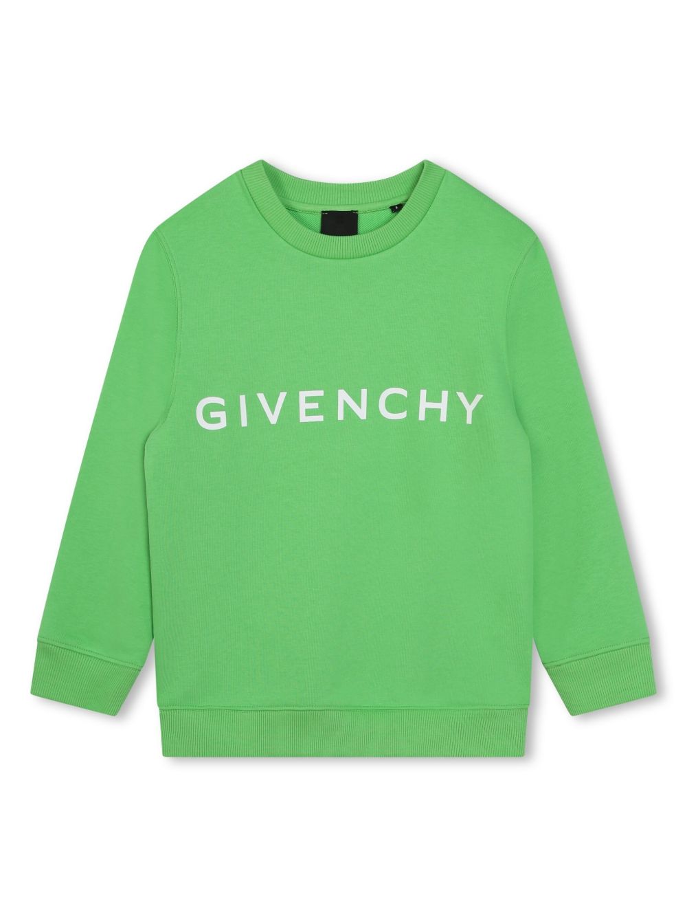 Givenchy Kids logo印花圆领卫衣 - 绿色