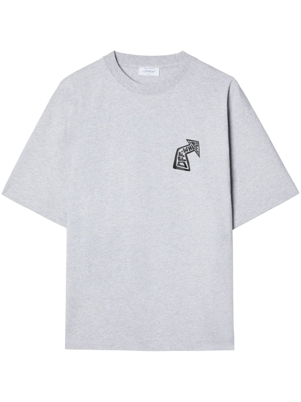 Off-White 箭头图案印花T恤 - 灰色
