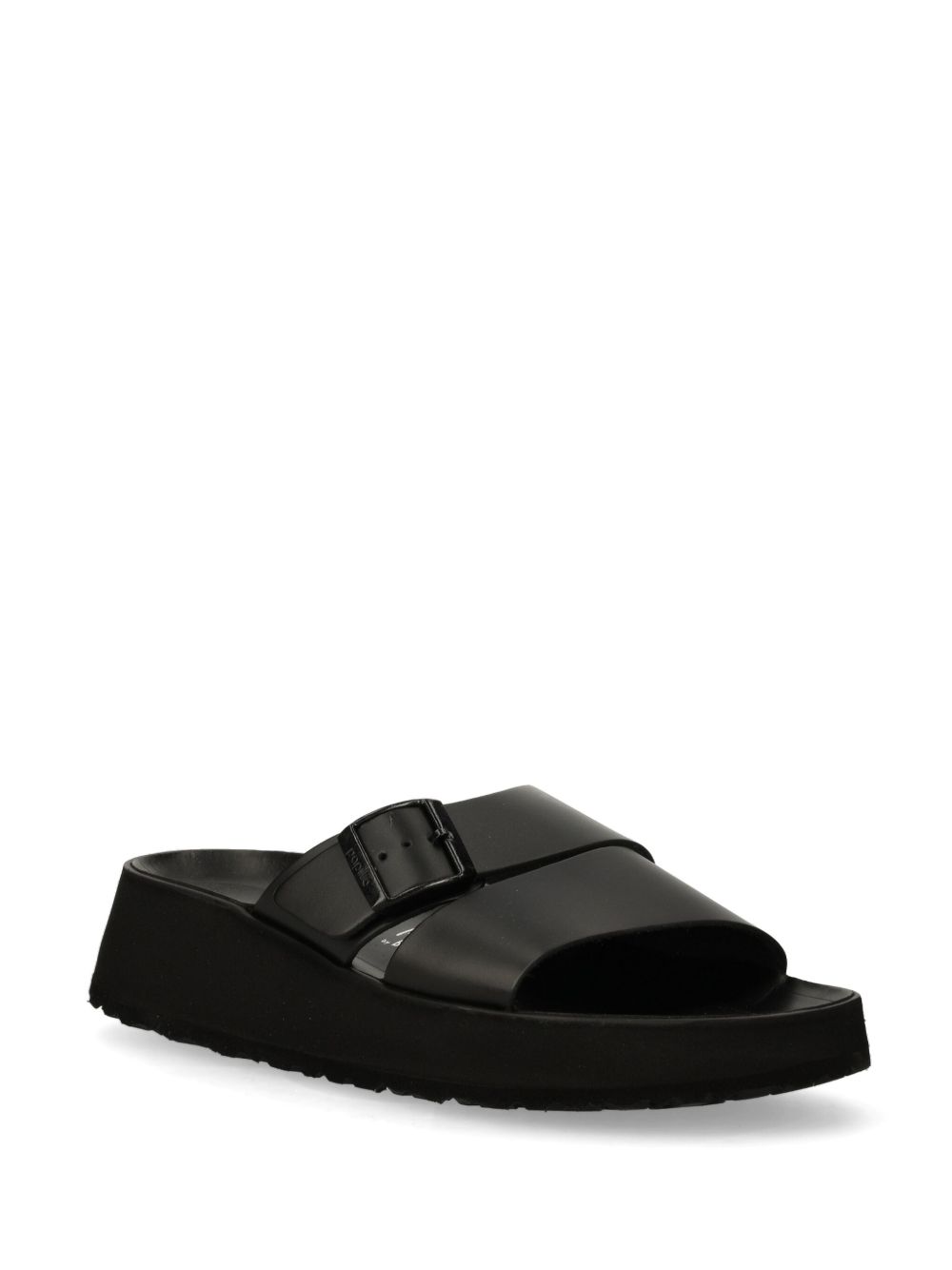 Birkenstock Almina 皮质拖鞋 - 黑色
