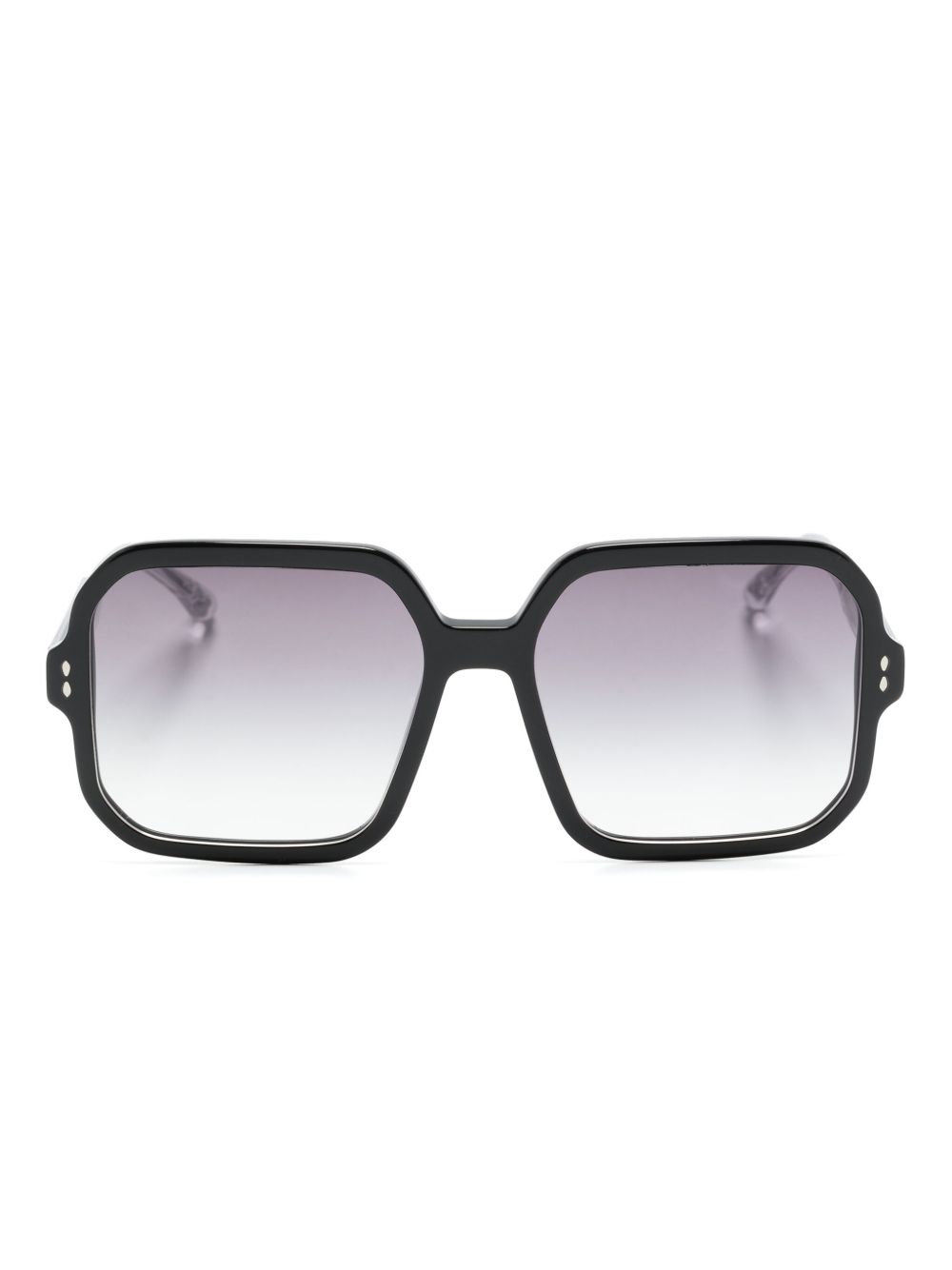 Isabel Marant Eyewear 方框太阳眼镜 - 黑色