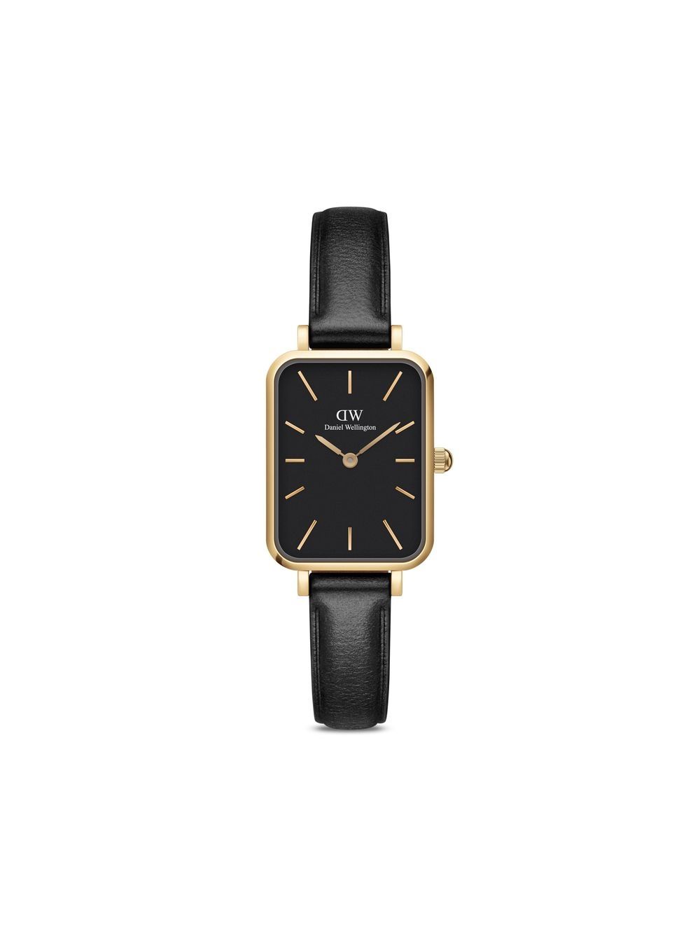 Daniel Wellington Quadro Pressed Sheffield 20x26毫米腕表 - 黑色