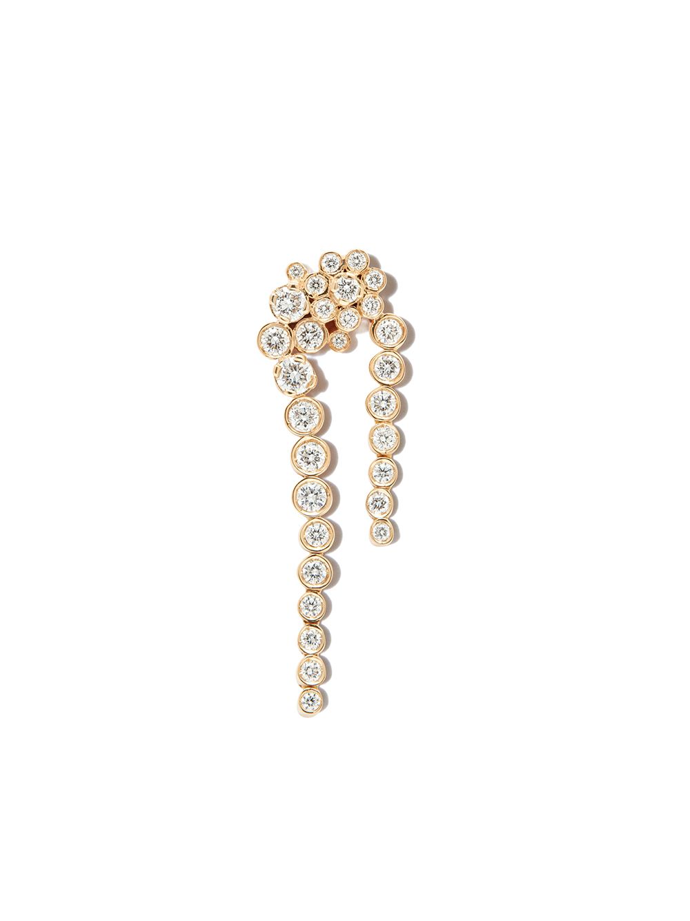 Sophie Bille Brahe Petite Fontaine 18K黄金钻石耳环 - 金色