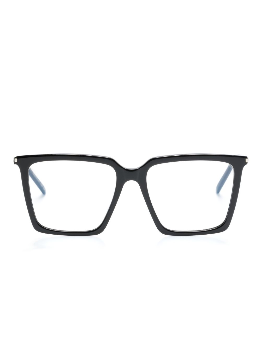 Saint Laurent Eyewear logo雕刻方框眼镜 - 黑色
