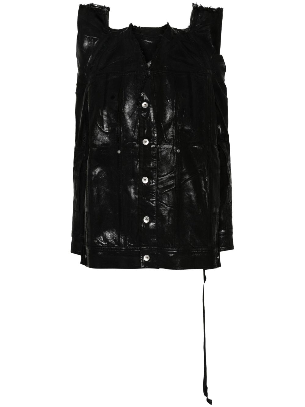 Rick Owens DRKSHDW Tec Worker 牛仔夹克 - 黑色