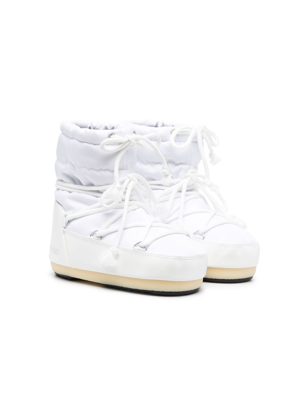 Moon Boot Kids ICON尼龙低帮靴 - 白色