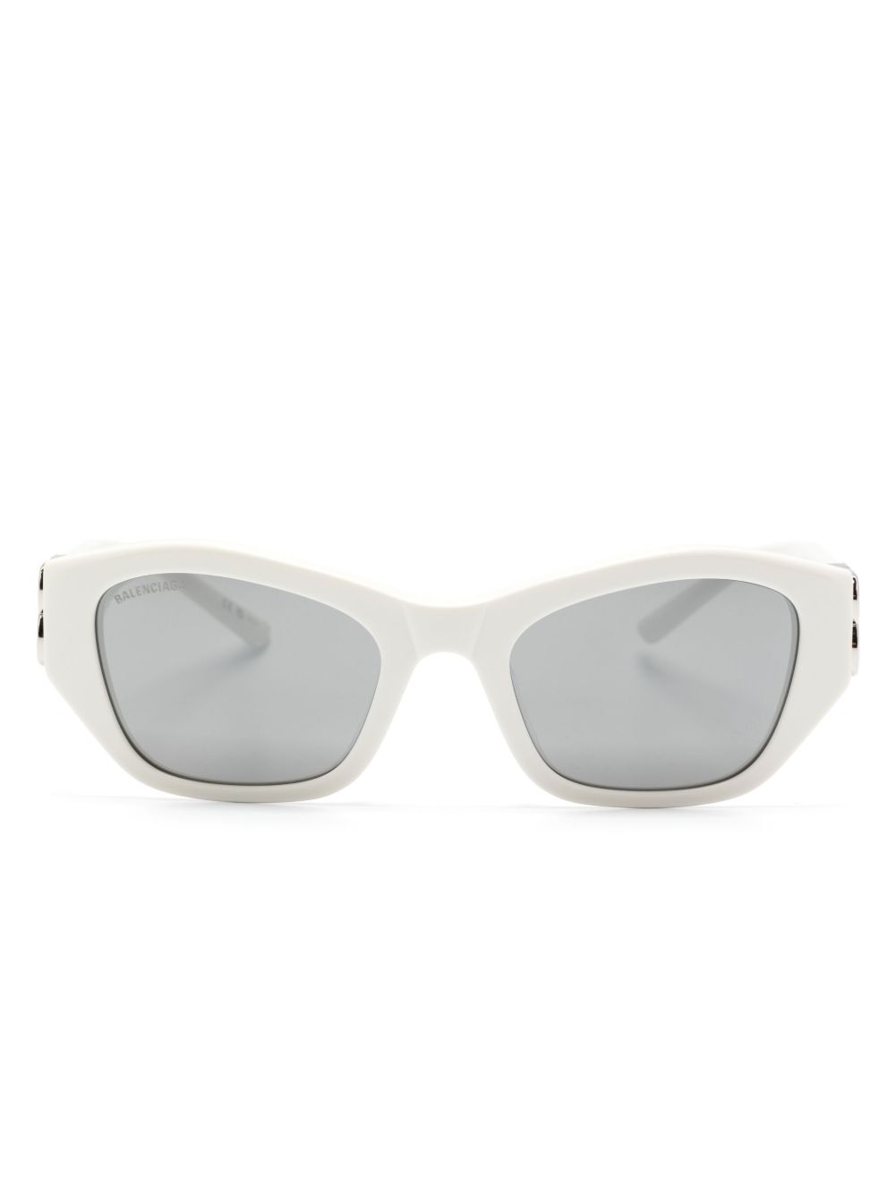 Balenciaga Eyewear 猫眼框太阳眼镜 - 白色