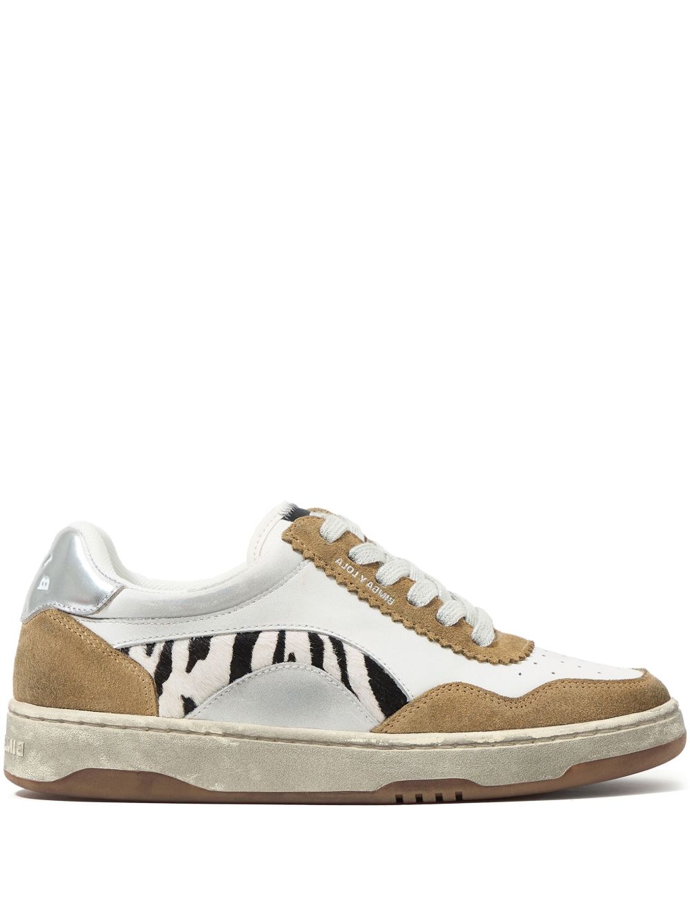 Bimba y Lola Cupsole 皮质运动鞋 - 白色