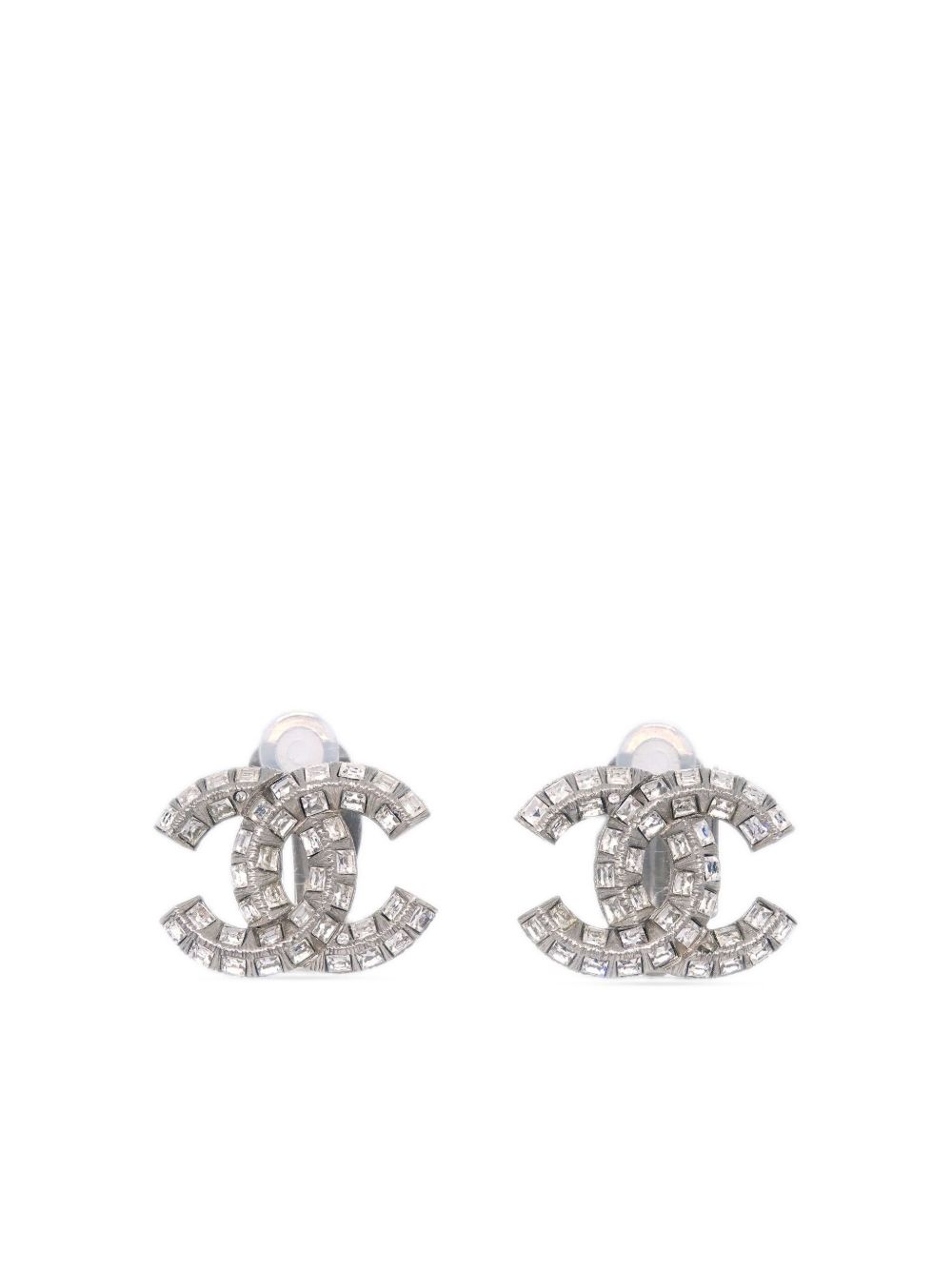 CHANEL Pre-Owned CC 耳环（2013年典藏款） - 银色
