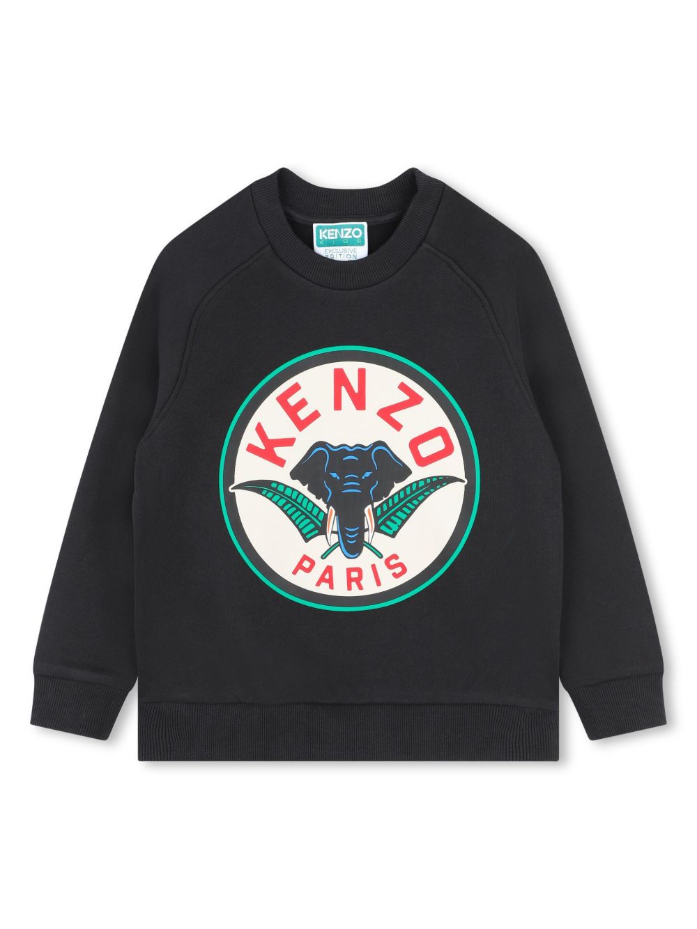 Kenzo Kids Stamped卫衣 - 黑色