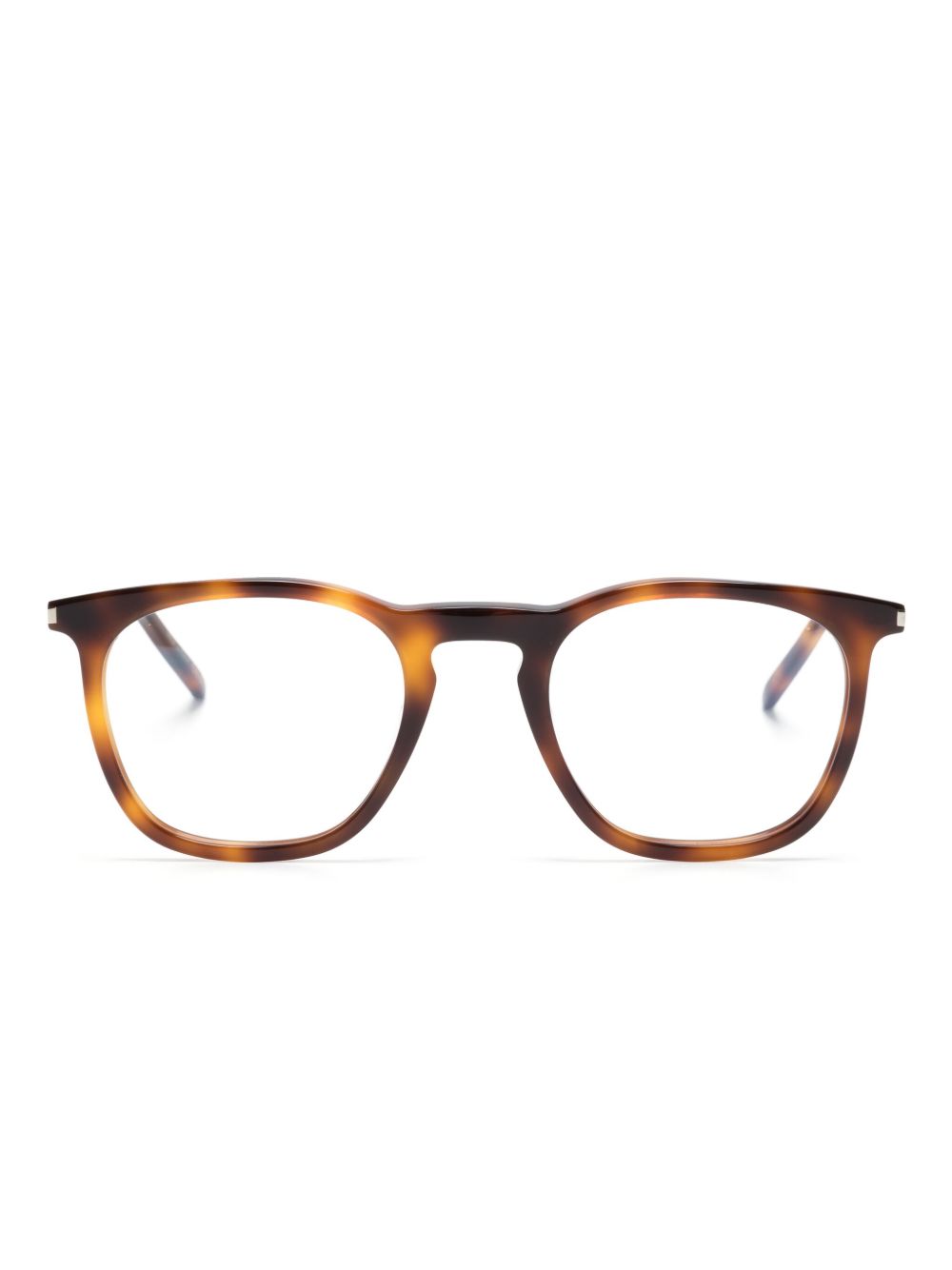 Saint Laurent Eyewear 哑光效果方框眼镜 - 褐色