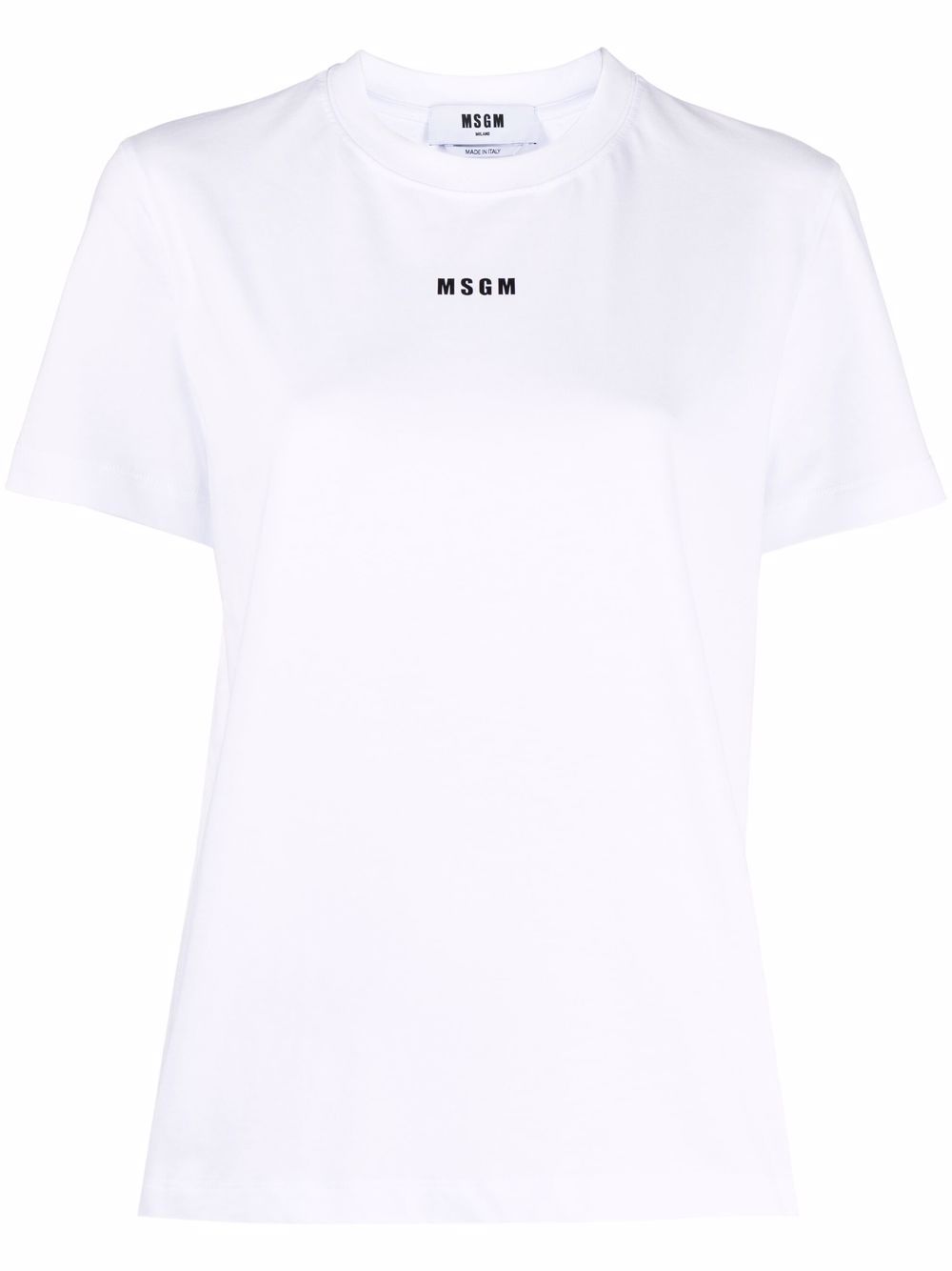 MSGM logo 印花短袖T恤 - 白色